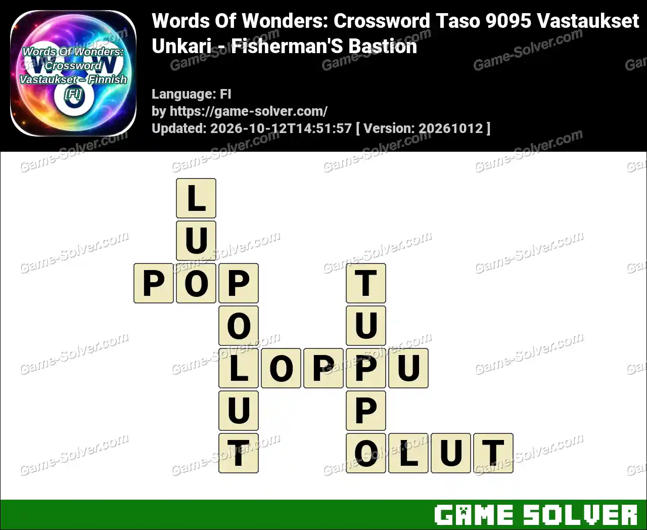 Words Of Wonders: Crossword Taso 9095 Vastaukset – Unkari – Fisherman’S Bastion